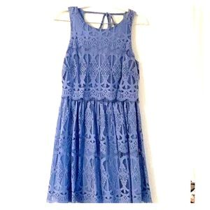 Want and Need Nordstrom Lilac Fit & Flare Dress